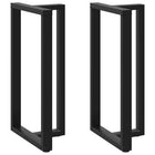 Bartafelpoten 2 st T-vormig 60x35x111 cm staal zwart