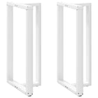 Bartafelpoten 2 st T-vormig 60x35x111 cm staal wit