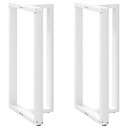 Bartafelpoten 2 st T-vormig 60x35x111 cm staal wit