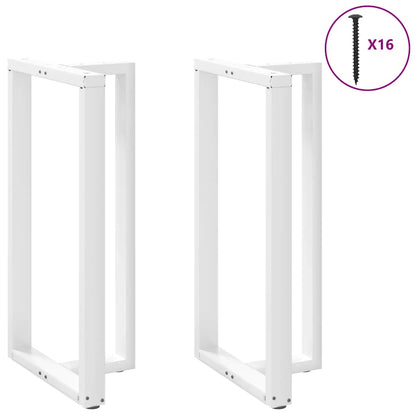 Bartafelpoten 2 st T-vormig 60x35x(111-112) cm staal wit