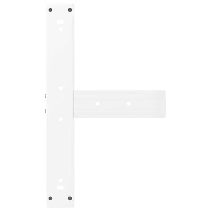 Bartafelpoten 2 st T-vormig 60x35x(111-112) cm staal wit