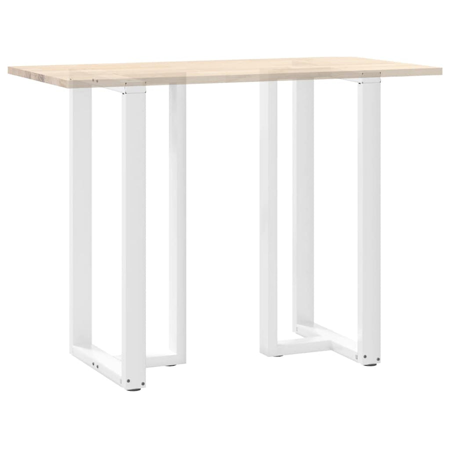 Bartafelpoten 2 st T-vormig 60x35x(111-112) cm staal wit