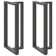Bar Table Legs 2 pcs T-shaped 60x35x(110-111) cm steel anthracite