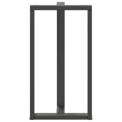 Bartafelpoten 2 st T-vormig 60x35x(111-112) cm staal antraciet