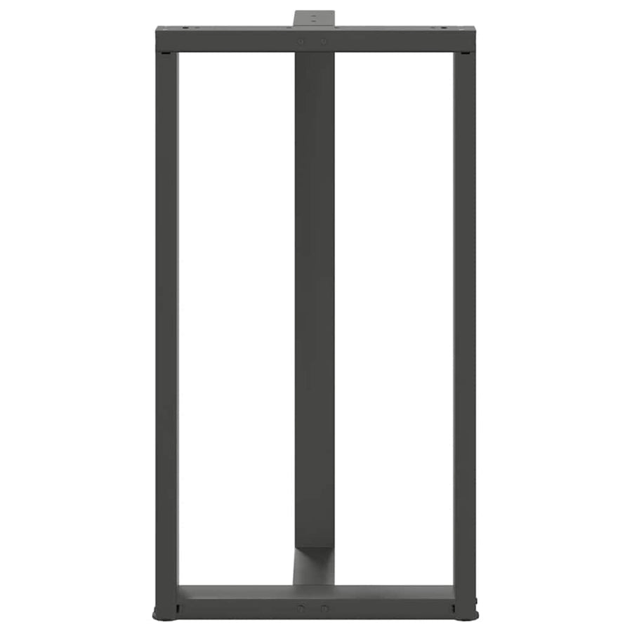 Bartafelpoten 2 st T-vormig 60x35x(111-112) cm staal antraciet