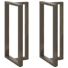 Bar table legs 2 pcs T-shaped 60x35x(110-111) cm steel natural