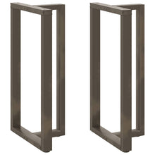 Bartafelpoten 2 St T-Vormig Staal Naturel 60 x 35 x (110-111) cm