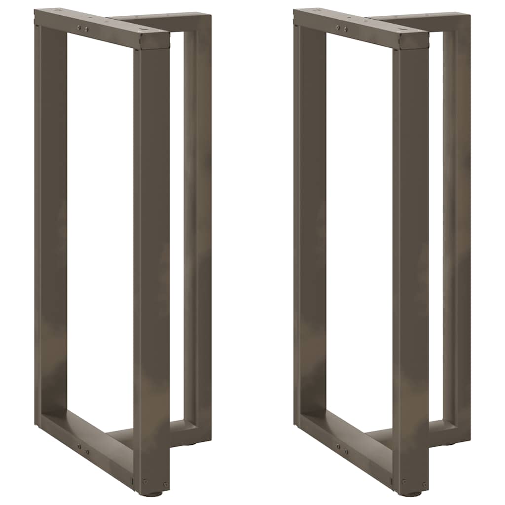 Bartafelpoten 2 St T-Vormig Staal Naturel 60 x 35 x (110-111) cm