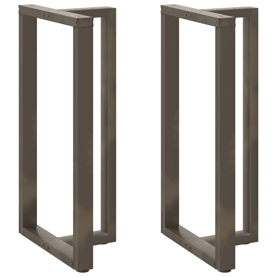 Bartafelpoten 2 St T-Vormig Staal Naturel 60 x 35 x (110-111) cm