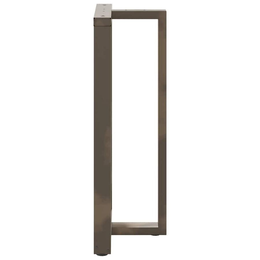 Bartafelpoten 2 St T-Vormig Staal Naturel 60 x 35 x (110-111) cm