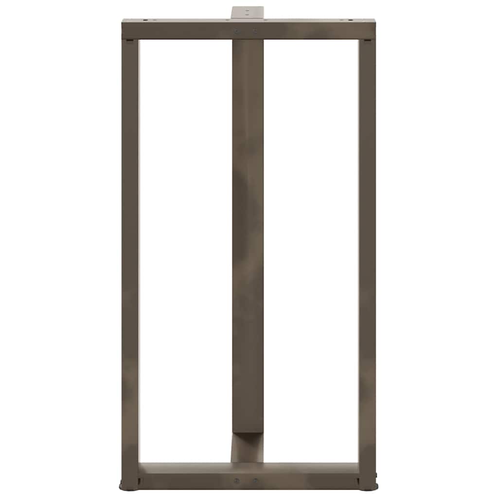 Bartafelpoten 2 St T-Vormig Staal Naturel 60 x 35 x (110-111) cm