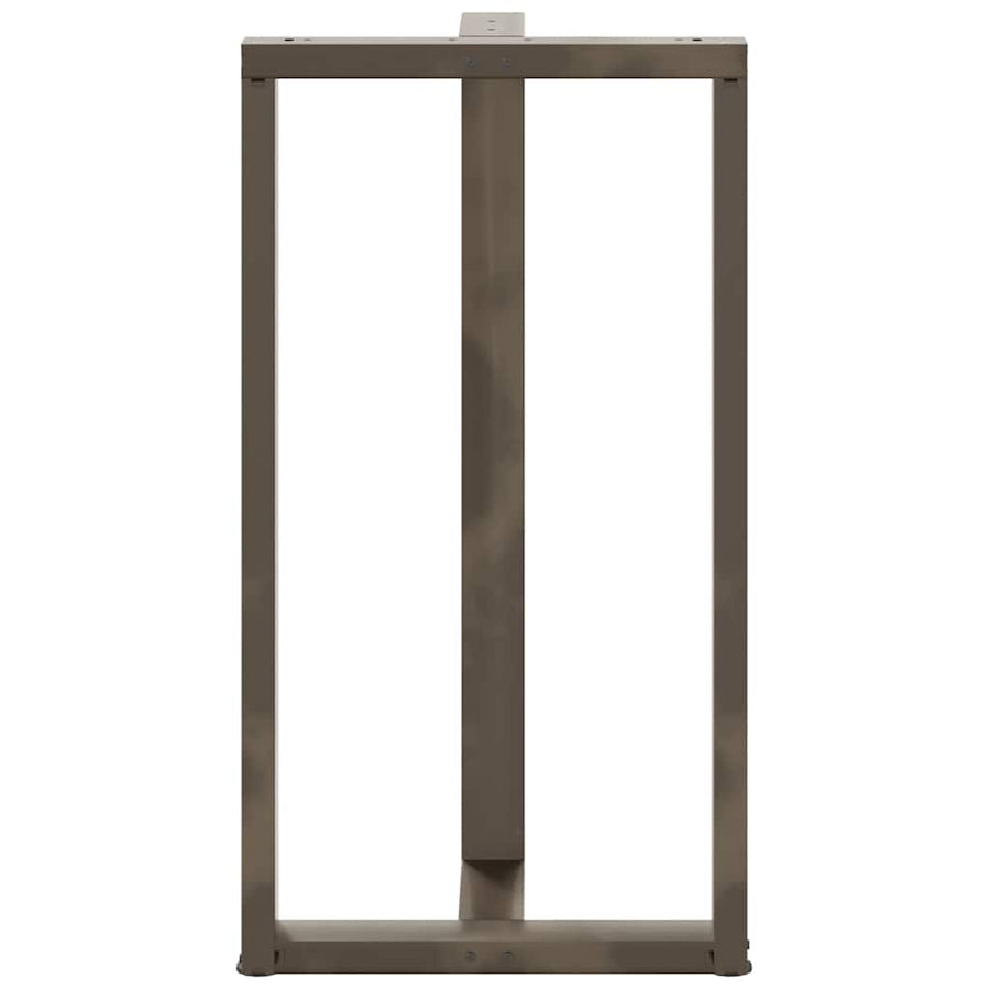 Bartafelpoten 2 St T-Vormig Staal Naturel 60 x 35 x (110-111) cm