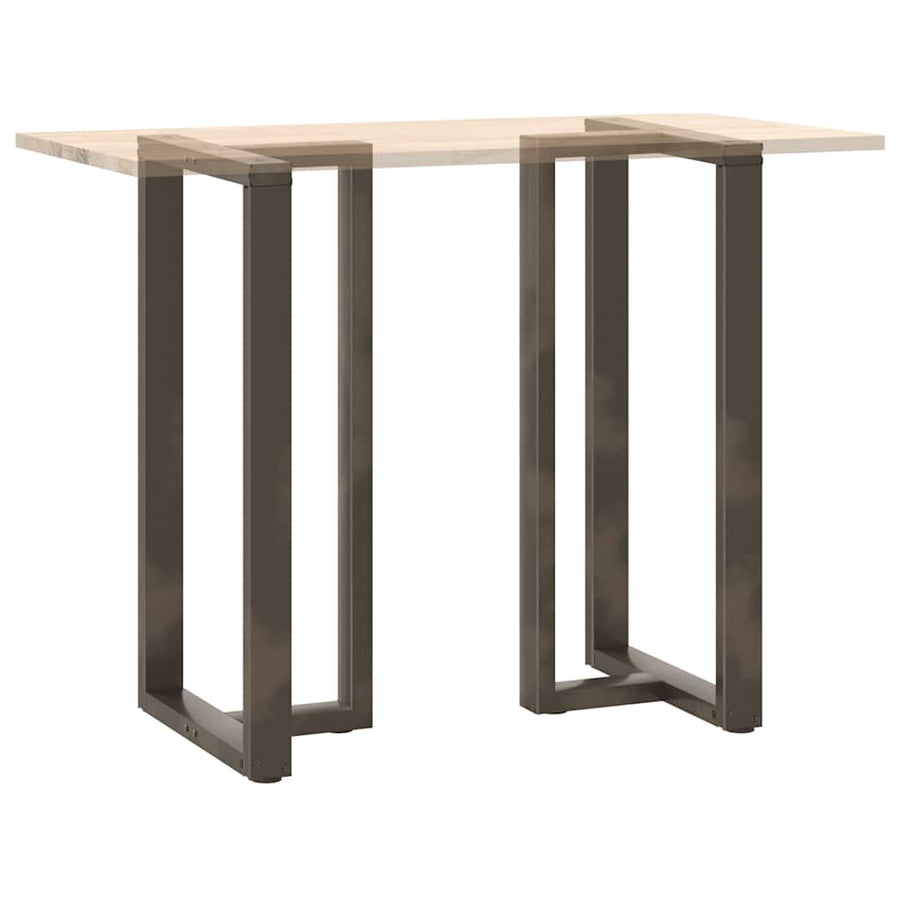 Bartafelpoten 2 St T-Vormig Staal Naturel 60 x 35 x (110-111) cm