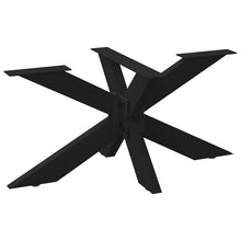 Salontafelpoot spider vorm 98x58x(42-43) cm staal zwart