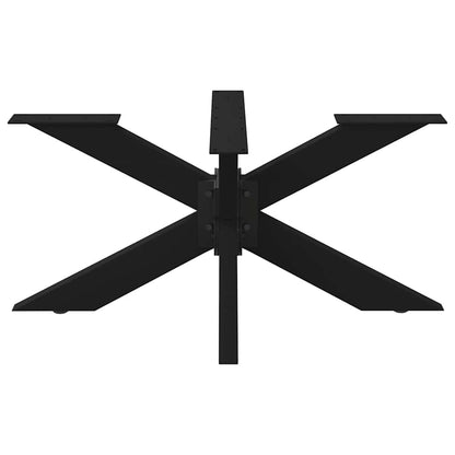 Salontafelpoot spider vorm 98x58x(42-43) cm staal zwart