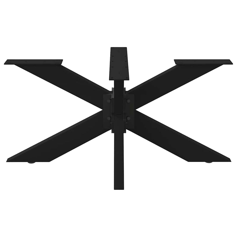 Salontafelpoot spider vorm 98x58x(42-43) cm staal zwart