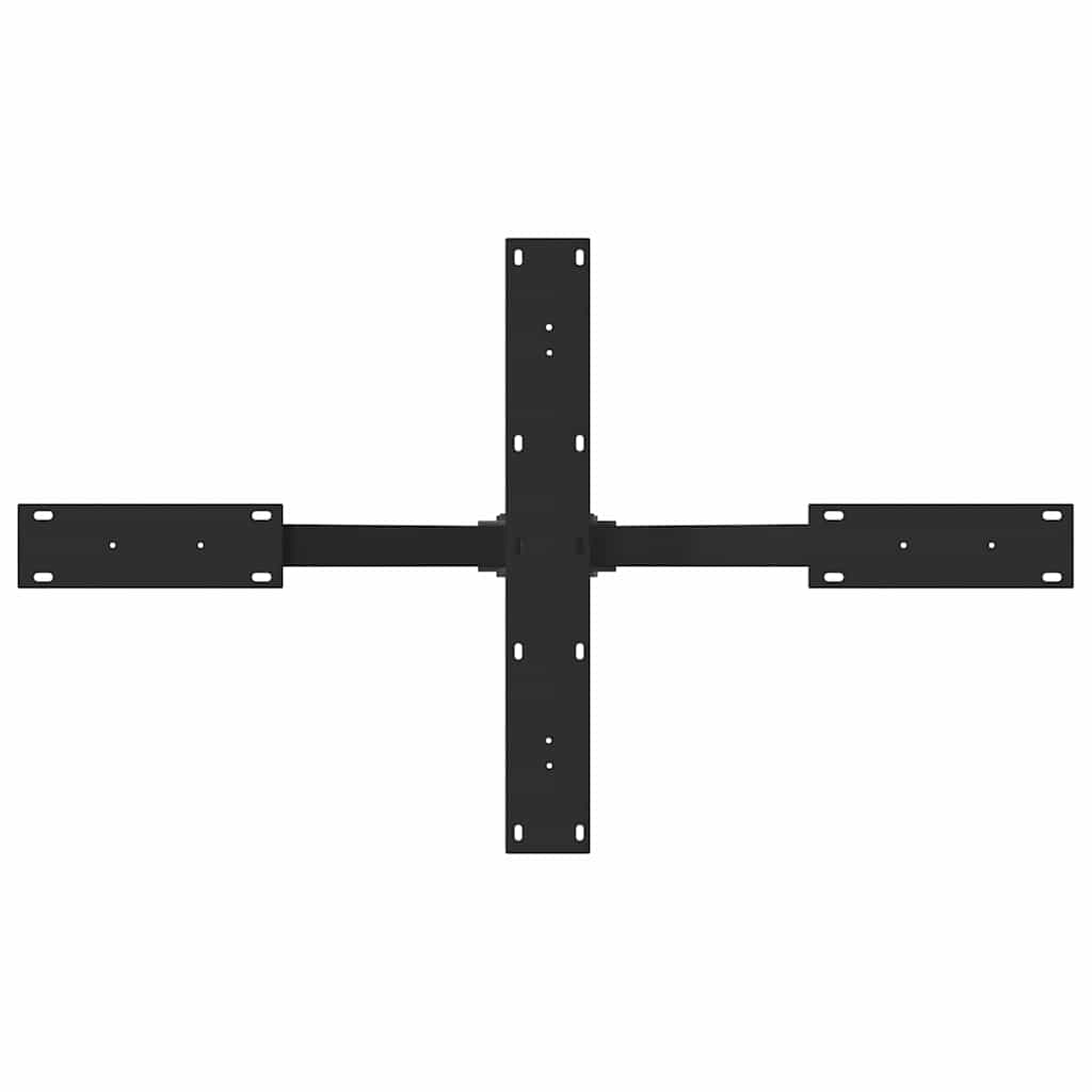 Salontafelpoot spider vorm 98x58x(42-43) cm staal zwart