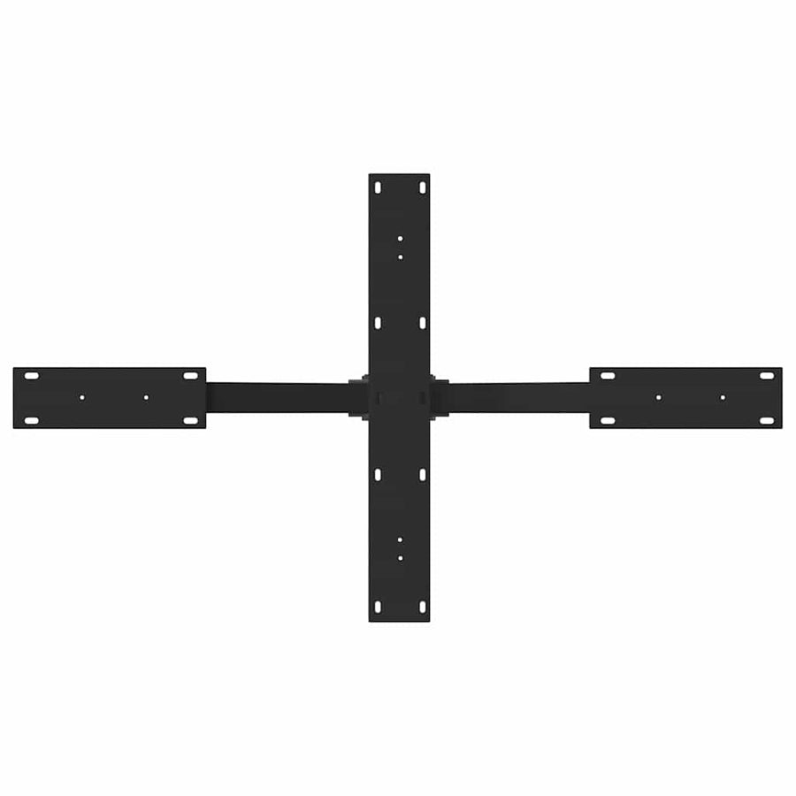 Salontafelpoot spider vorm 98x58x(42-43) cm staal zwart