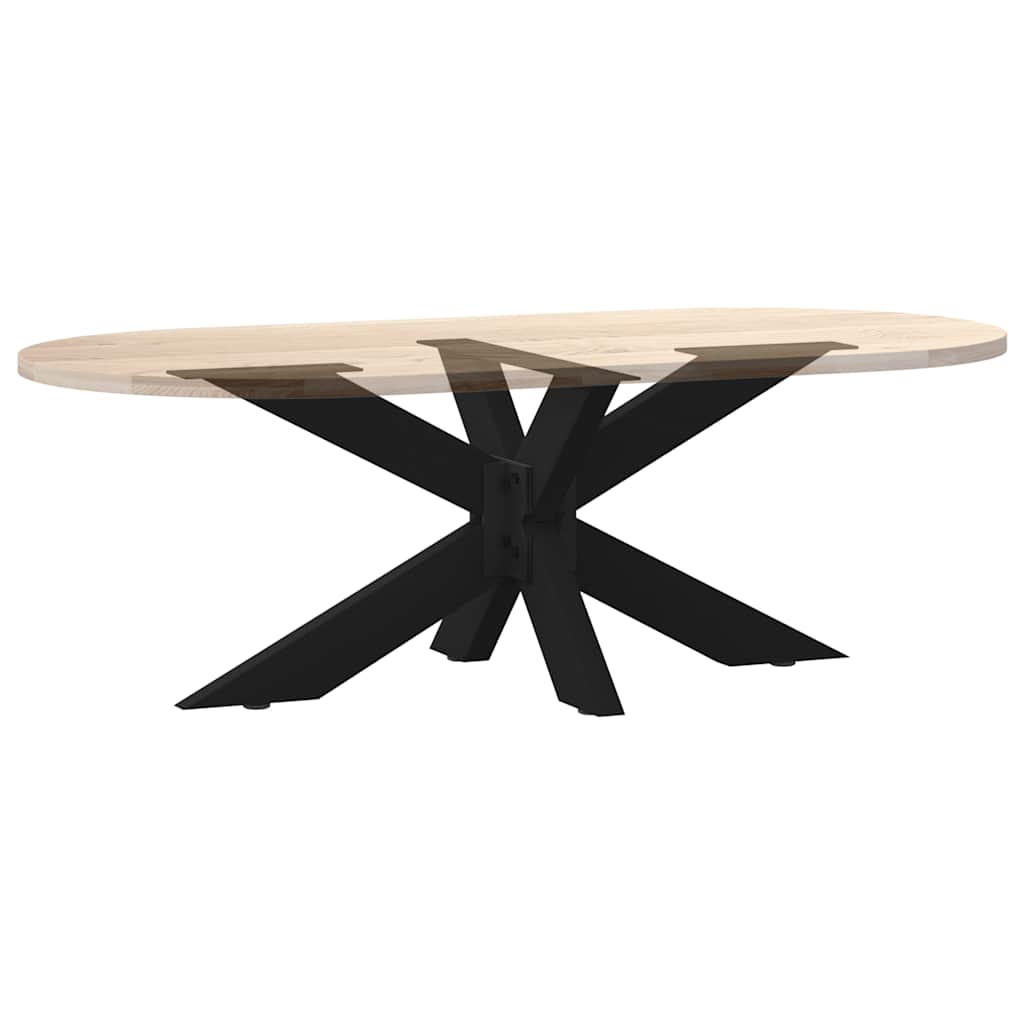 Salontafelpoot spider vorm 98x58x(42-43) cm staal zwart
