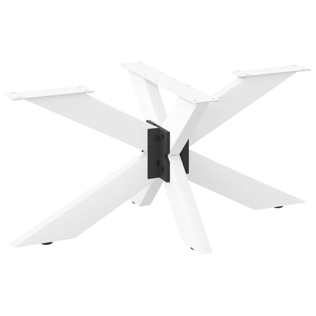 Salontafelpoot spider vorm 98x58x(42-43) cm staal wit