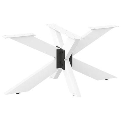 Salontafelpoot spider vorm 98x58x(42-43) cm staal wit
