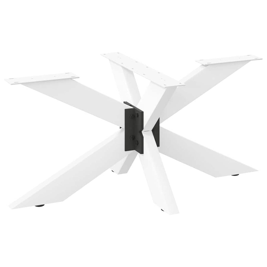 Salontafelpoot spider vorm 98x58x(42-43) cm staal wit