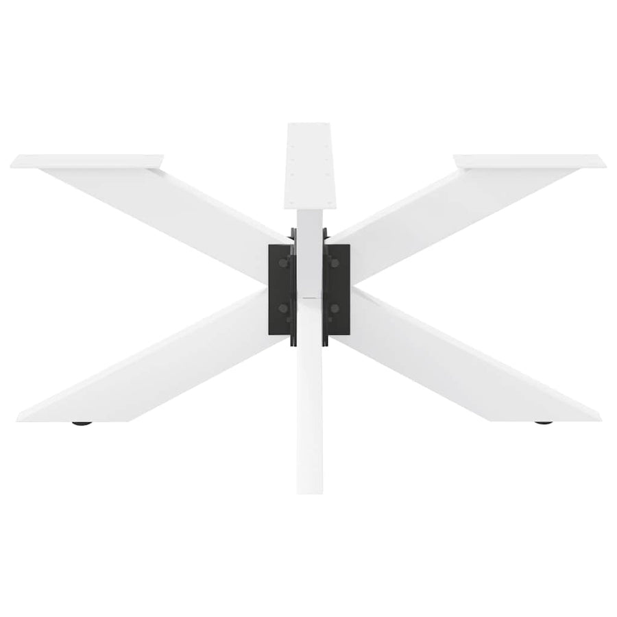 Salontafelpoot spider vorm 98x58x(42-43) cm staal wit
