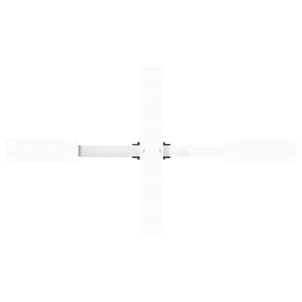 Salontafelpoot spider vorm 98x58x(42-43) cm staal wit