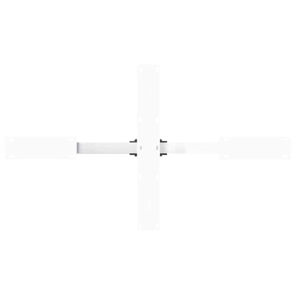 Salontafelpoot spider vorm 98x58x(42-43) cm staal wit