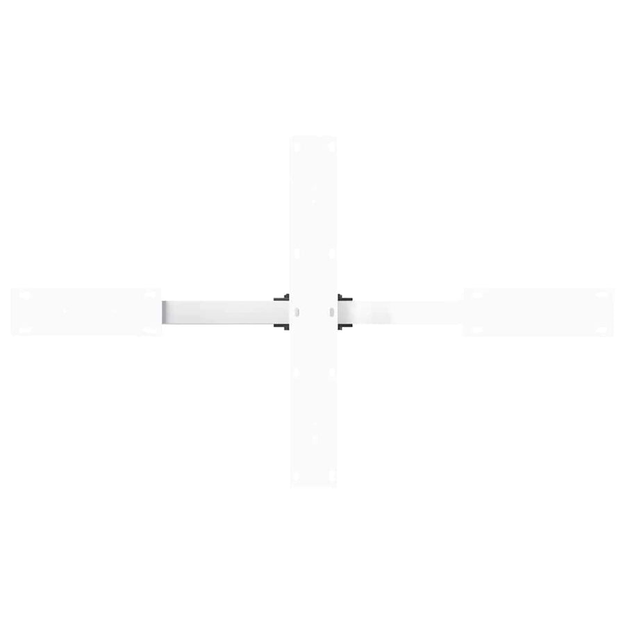 Salontafelpoot spider vorm 98x58x(42-43) cm staal wit