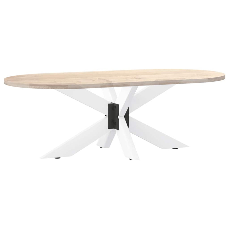 Salontafelpoot spider vorm 98x58x(42-43) cm staal wit