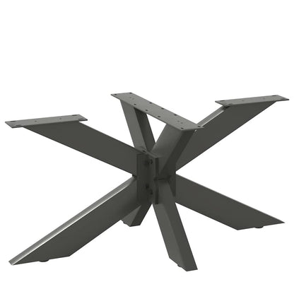 Salontafelpoot spider vorm 98x58x(42-43) cm staal antraciet