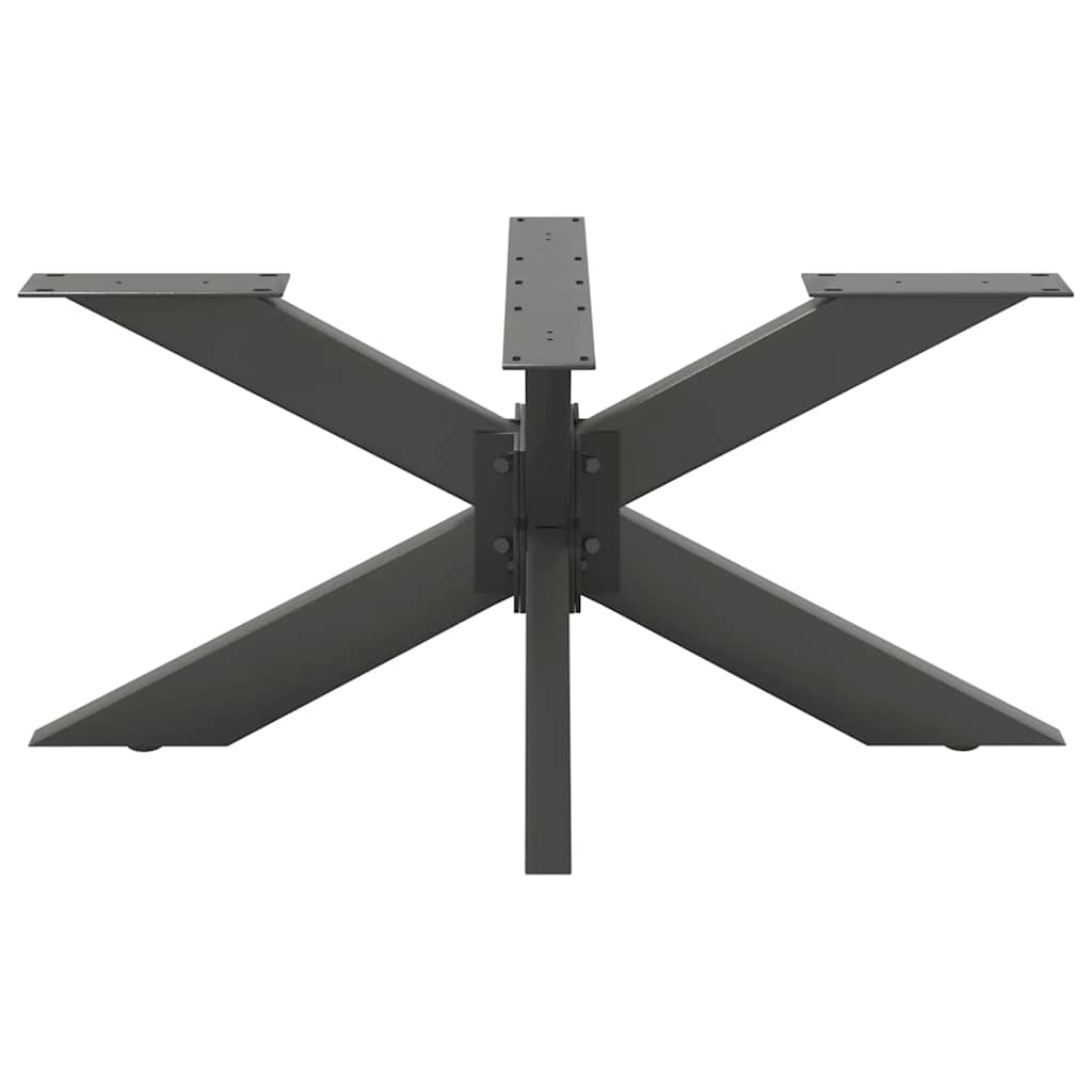 Salontafelpoot spider vorm 98x58x(42-43) cm staal antraciet