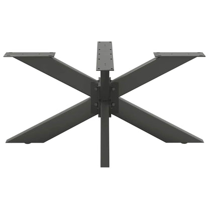 Salontafelpoot spider vorm 98x58x(42-43) cm staal antraciet