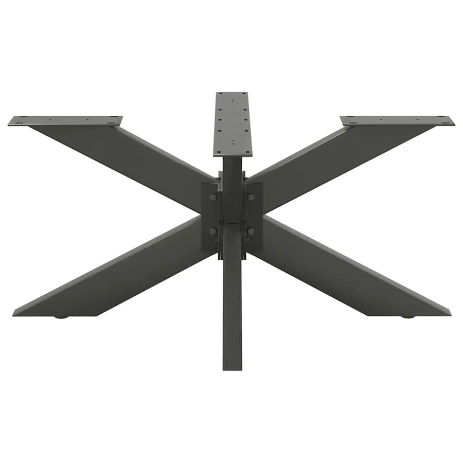 Salontafelpoot spider vorm 98x58x(42-43) cm staal antraciet
