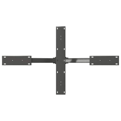 Salontafelpoot spider vorm 98x58x(42-43) cm staal antraciet