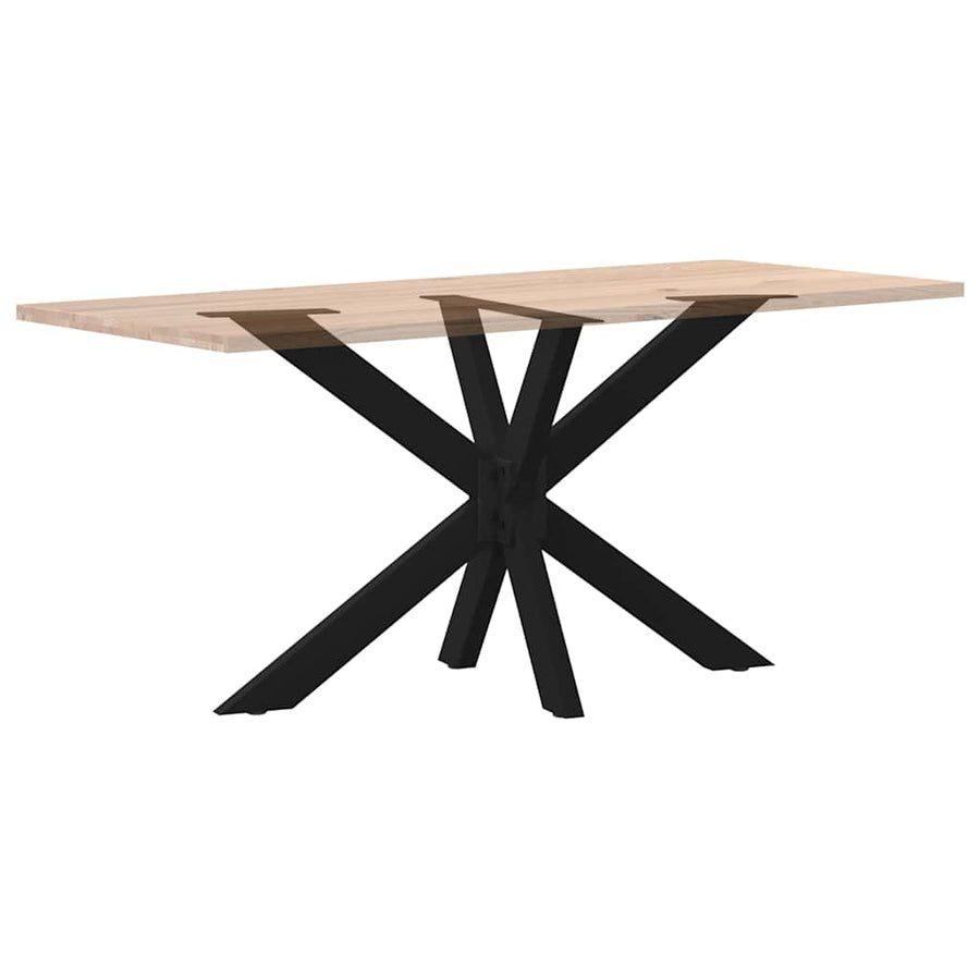Eettafelpoot spider vorm 120x68x(72-73) cm staal zwart