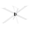 Eettafelpoot spider 120x68x72-73 cm staal wit