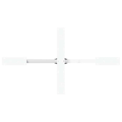 Eettafelpoot spider vorm 120x68x(72-73) cm staal wit