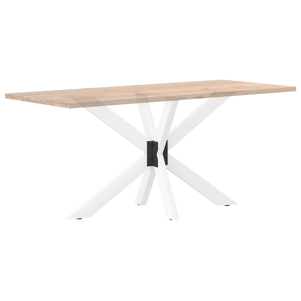Eettafelpoot spider vorm 120x68x(72-73) cm staal wit