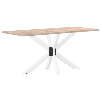 Eettafelpoot spider vorm 120x68x(72-73) cm staal wit