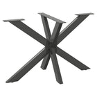 Eettafelpoot spider 120x68x72-73 cm staal antraciet