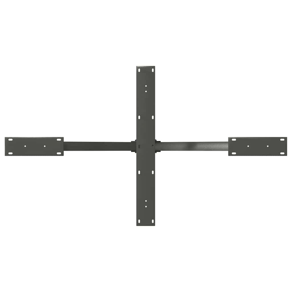 Eettafelpoot spider vorm 120x68x(72-73) cm staal antraciet