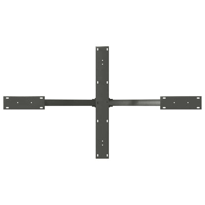 Eettafelpoot spider vorm 120x68x(72-73) cm staal antraciet