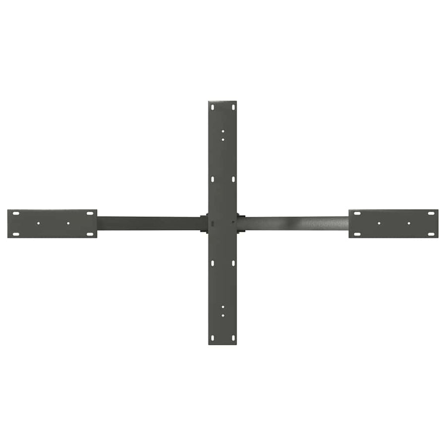 Eettafelpoot spider vorm 120x68x(72-73) cm staal antraciet