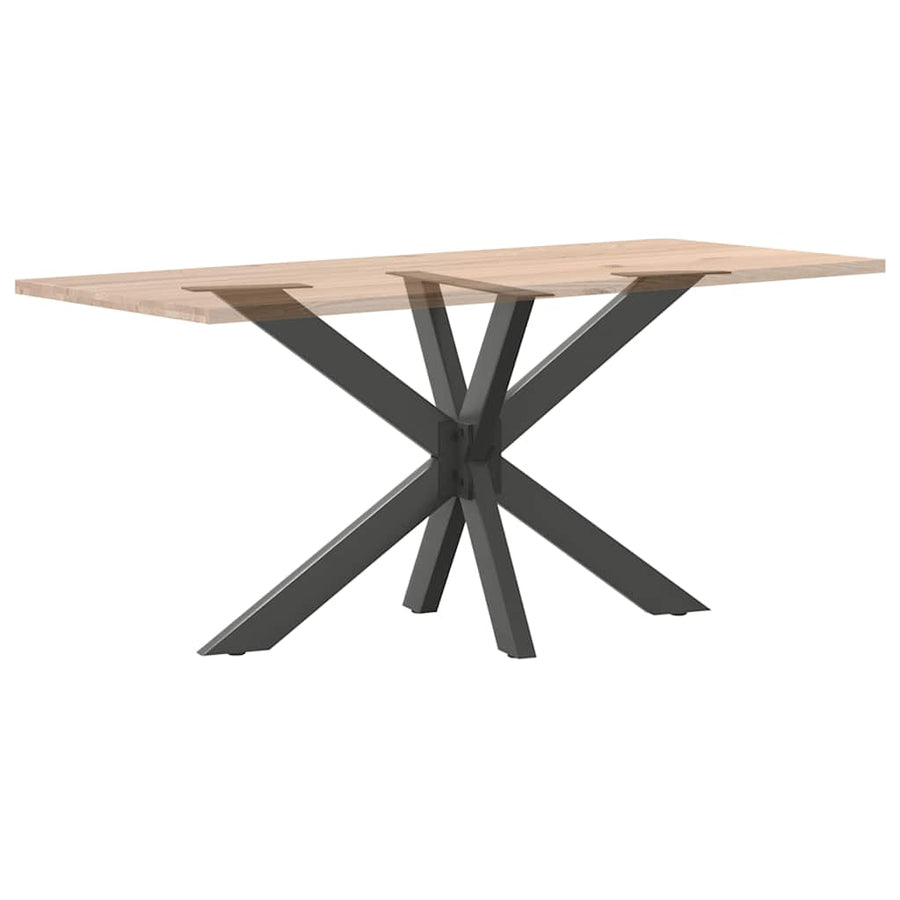 Eettafelpoot spider vorm 120x68x(72-73) cm staal antraciet