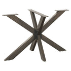 Dining table leg spider shape 120x68x(72-73) cm steel natural