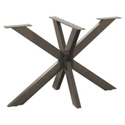 Eettafelpoot spider 120x68x72 cm staal naturel