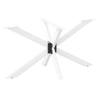 Eettafelpoot spider 150x78x72-73 cm staal wit
