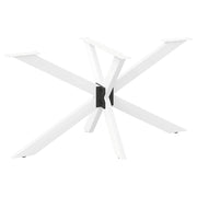 Eettafelpoot spider 150x78x72-73 cm staal wit